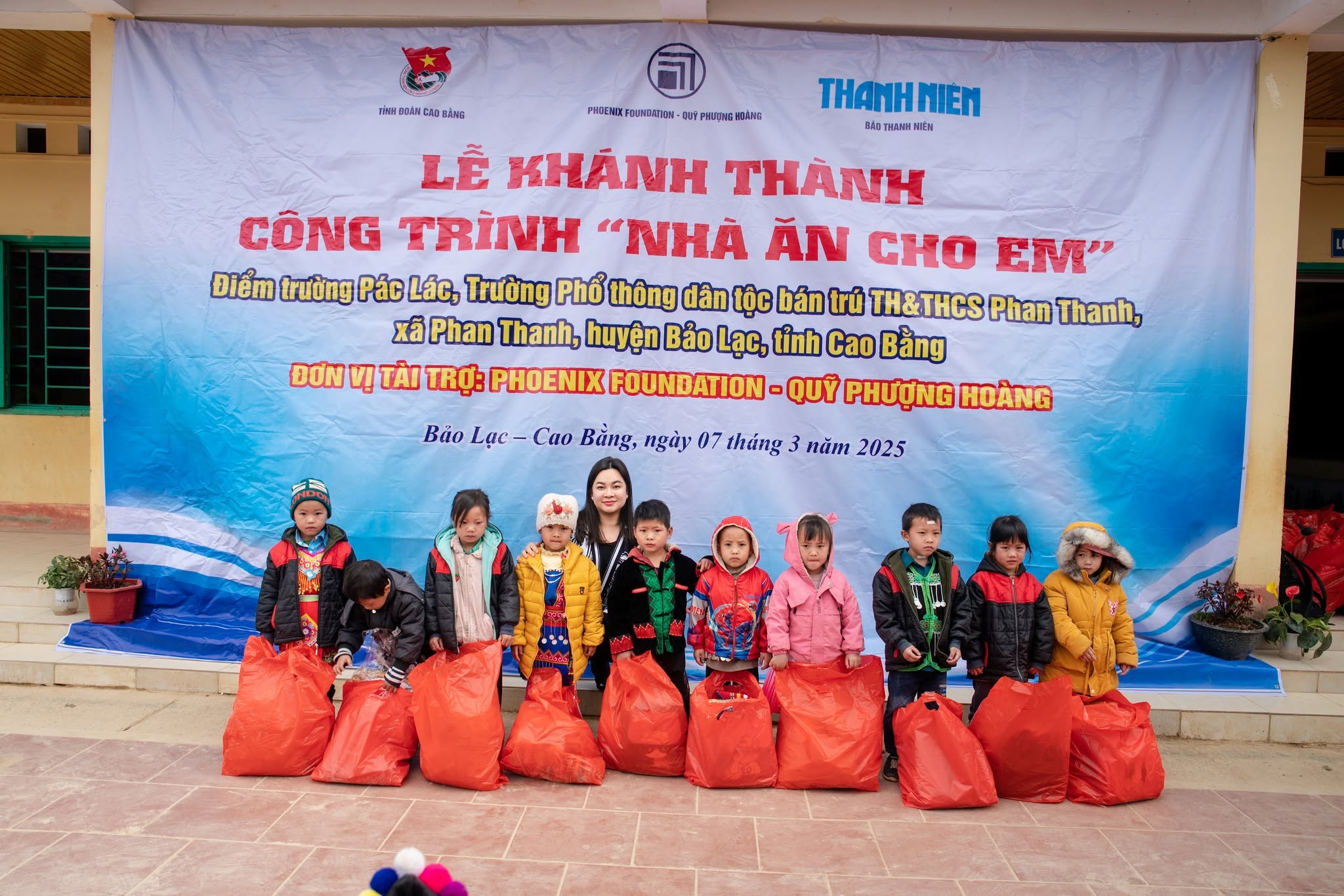 Khánh thành “Nhà ăn cho em” tại xã vùng cao Cao Bằng