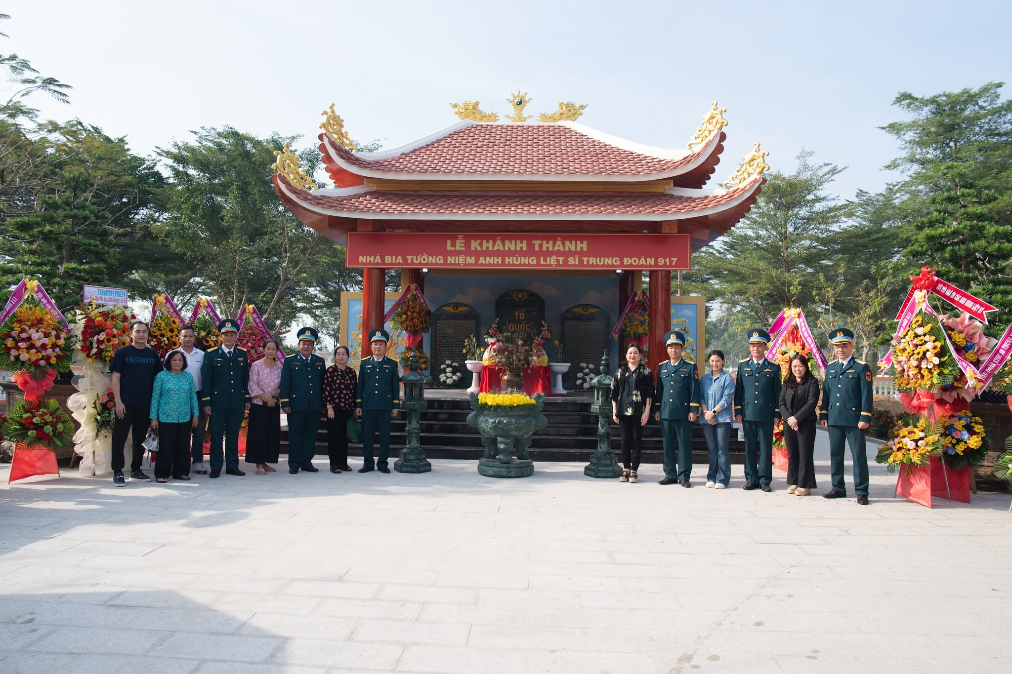Quỹ Phượng Hoàng tài trợ công trình Nhà bia tưởng niệm các anh hùng liệt sĩ Trung đoàn 917